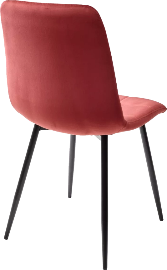 Стул Bari, мягкий, UF910-11 wine red, велюр, черный каркас