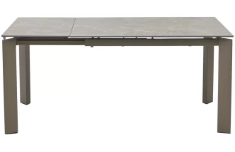 Кухонный раздвижной стол Corner 120, Matt Latte Stone Solid Ceramic, Taupe