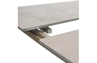 Кухонный раздвижной стол Corner 120, Matt Latte Stone Solid Ceramic, Taupe
