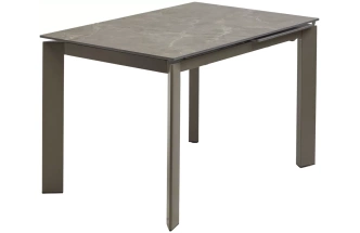 Кухонный раздвижной стол Corner 120, Matt Latte Stone Solid Ceramic, Taupe