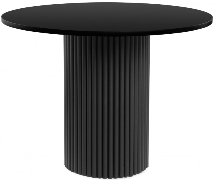 Кухонный стол Барел, 110 х 110, черный / черный