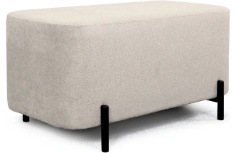 Банкетка Портленд, мягкая, на ножках, ткань торонто бежевый