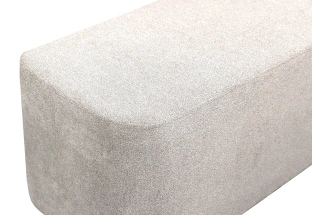 Банкетка Портленд, мягкая, на ножках, ткань торонто бежевый