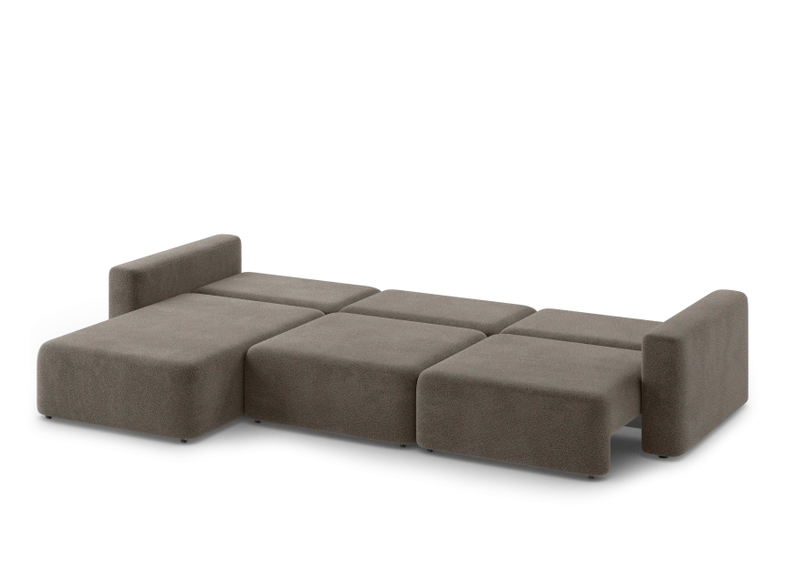 Диван угловой трехместный Дарио, модель 144, OVIS 30 (коричневый)