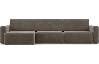 Диван угловой трехместный Дарио, модель 144, OVIS 30 (коричневый)