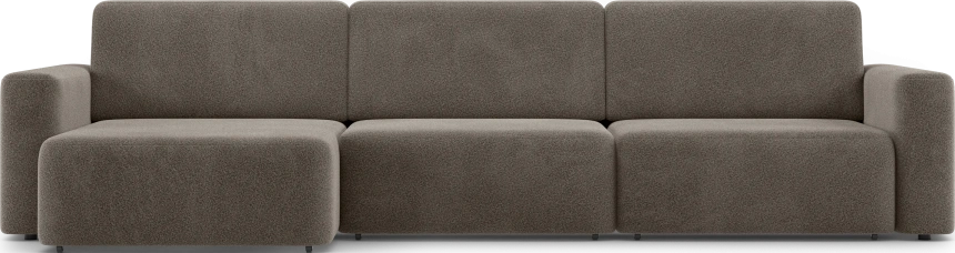 Диван угловой трехместный Дарио, модель 144, OVIS 30 (коричневый)