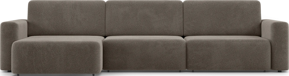 Диван угловой трехместный Дарио, модель 144, OVIS 30 (коричневый)