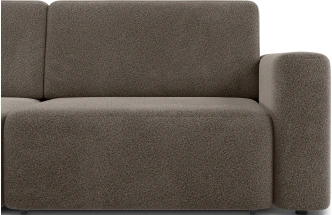 Диван угловой трехместный Дарио, модель 144, OVIS 30 (коричневый)