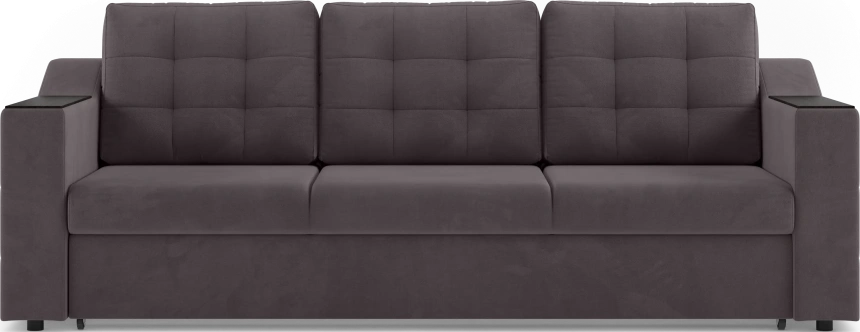 Диван прямой трехместный Невада, модель 020, Omega 24 (коричневый)