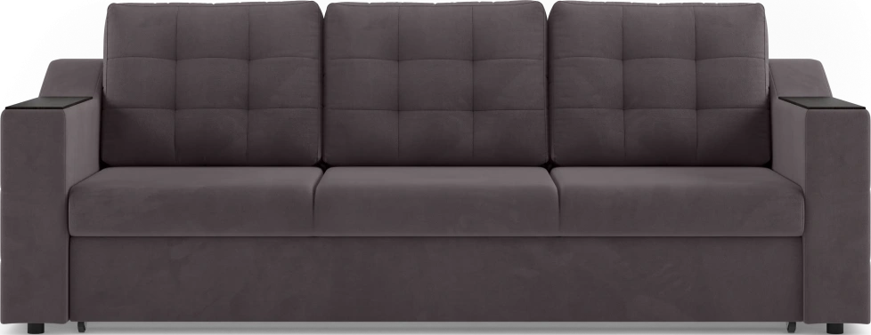 Диван прямой трехместный Невада, модель 020, Omega 24 (коричневый)