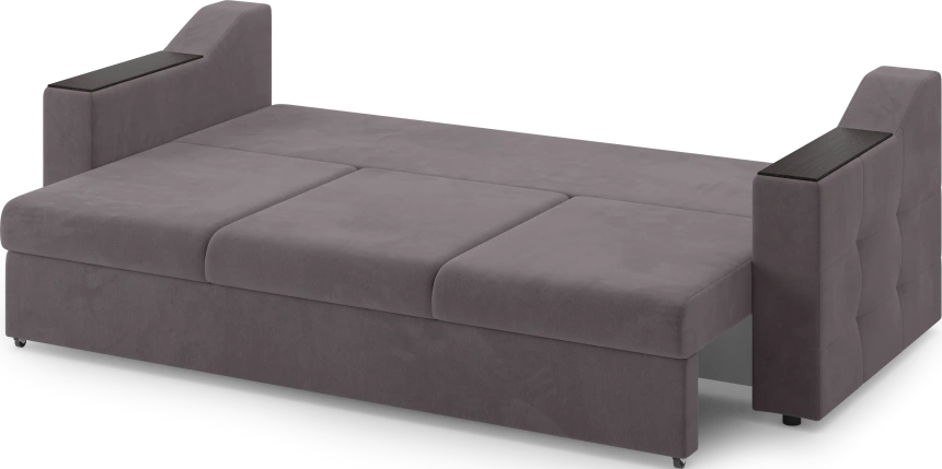 Диван прямой трехместный Невада, модель 020, Omega 24 (коричневый)