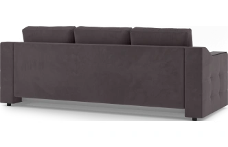 Диван прямой трехместный Невада, модель 020, Omega 24 (коричневый)