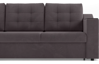 Диван прямой трехместный Невада, модель 020, Omega 24 (коричневый)