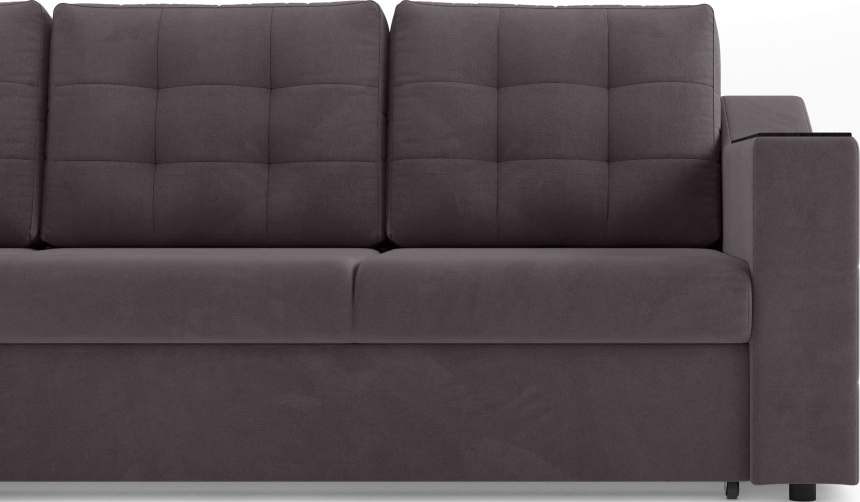 Диван прямой трехместный Невада, модель 020, Omega 24 (коричневый)