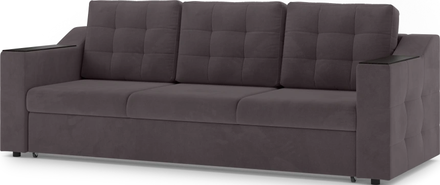 Диван прямой трехместный Невада, модель 020, Omega 24 (коричневый)