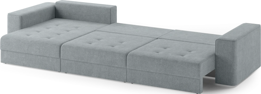 Диван угловой трехместный Конте, модель 036, Danco 995 (серый)