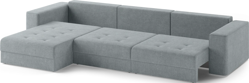 Диван угловой трехместный Конте, модель 036, Danco 995 (серый)