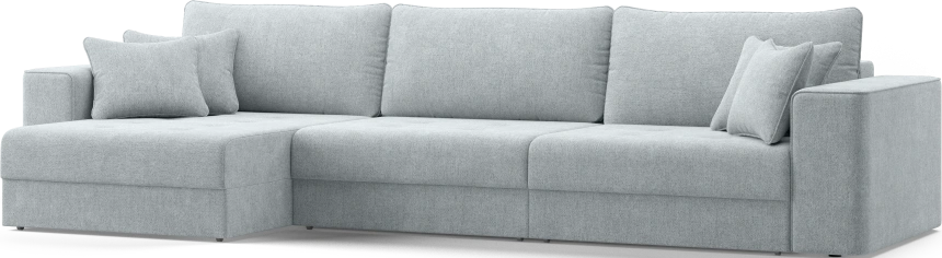 Диван угловой трехместный Конте, модель 036, Danco 995 (серый)