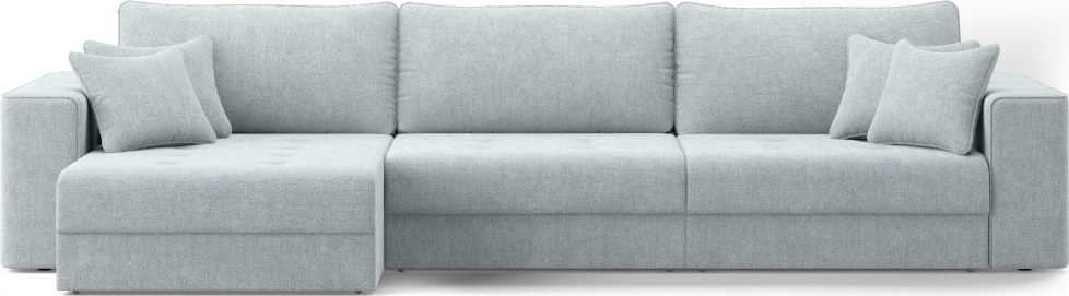 Диван угловой трехместный Конте, модель 036, Danco 995 (серый)
