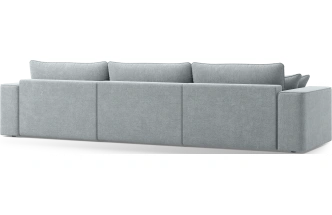 Диван угловой трехместный Конте, модель 036, Danco 995 (серый)