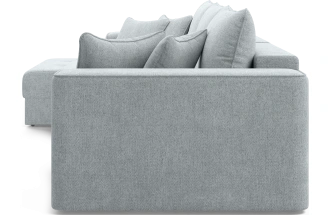 Диван угловой трехместный Конте, модель 036, Danco 995 (серый)