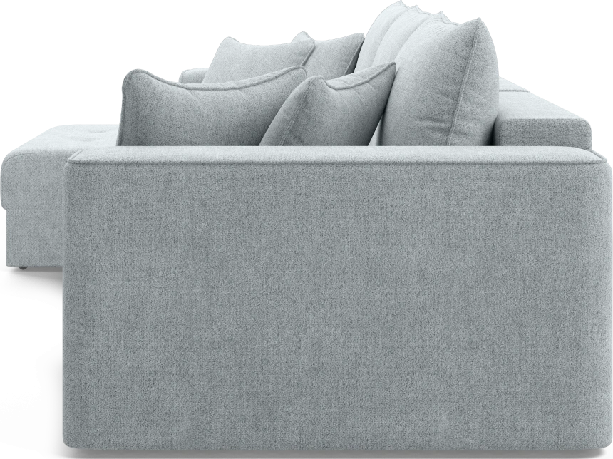 Диван угловой трехместный Конте, модель 036, Danco 995 (серый)