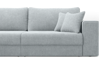 Диван угловой трехместный Конте, модель 036, Danco 995 (серый)