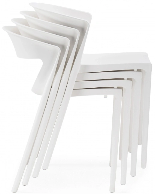 Стул Градно, пластиковый, белый