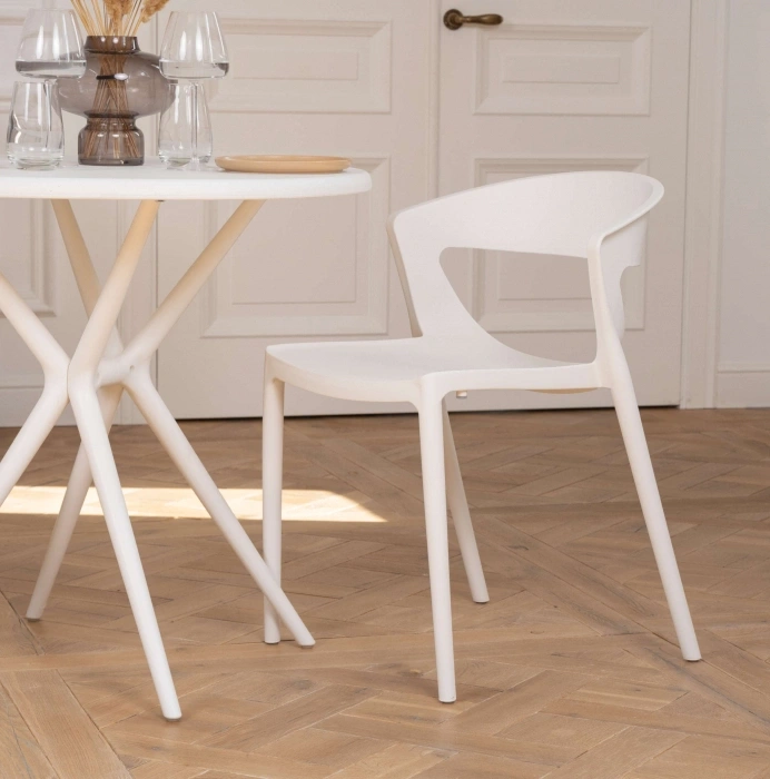 Стул Градно, пластиковый, белый