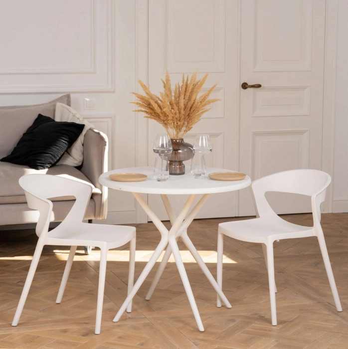 Стул Градно, пластиковый, белый