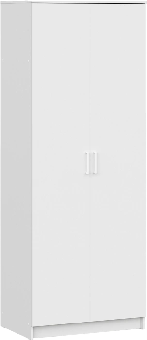 Шкаф двухдверный Сантори, распашной для одежды, белый тексктурный