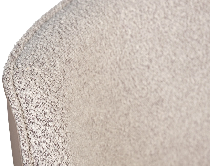 Стул 30C-12870, поворотный, букле, экокожа, белый