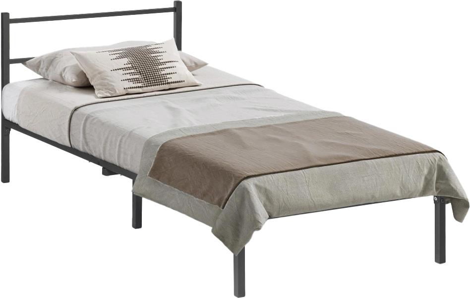 Кровать Фади, 90x200, черная