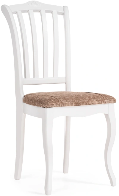 Стул Виньетта, деревянный, белый / лайн белый люкс