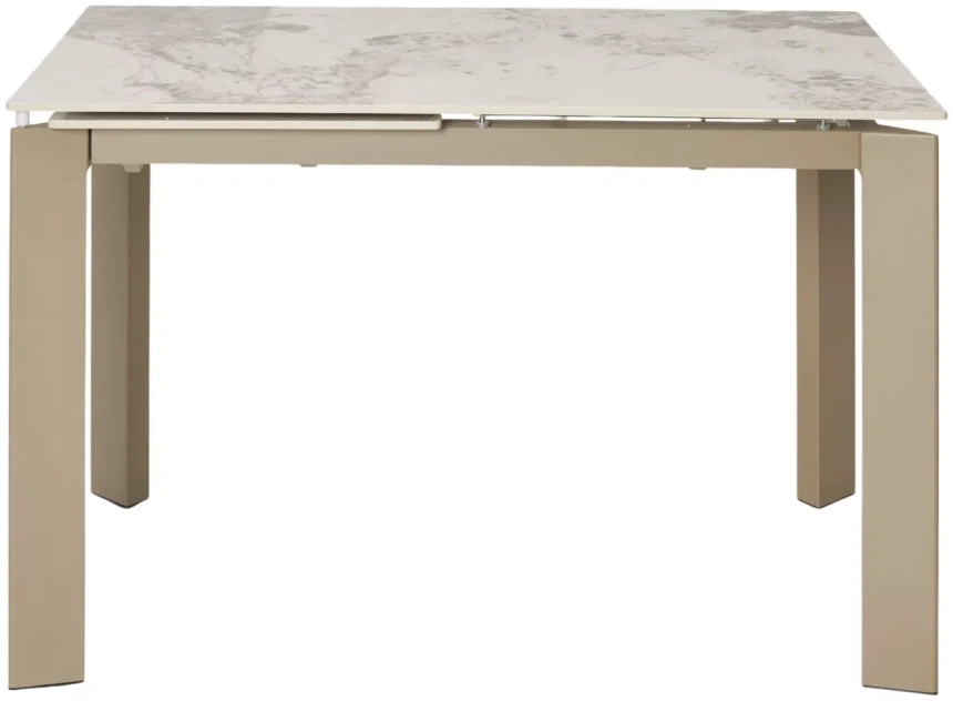 Кухонный раздвижной стол Corner 120, Gloss Luxury Pandora Solid Ceramic, Taupe