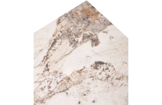 Кухонный раздвижной стол Corner 120, Gloss Luxury Pandora Solid Ceramic, Taupe