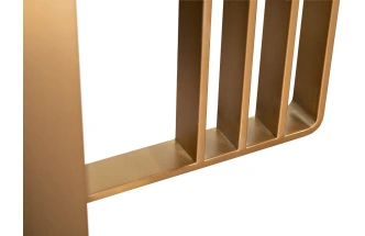 Обеденный стол Irelia, 300x98x75, МДФ,  черный / золотой