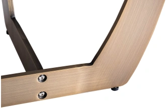 Журнальный стол Space, 60x60x55, МДФ, стекло, серый / бронза