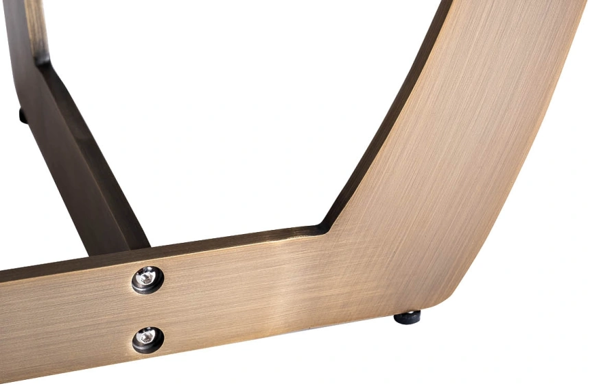 Журнальный стол Space, 60x60x55, МДФ, стекло, серый / бронза