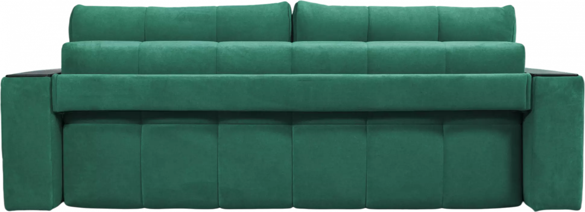 Диван прямой Сиэтл, ткань Lamb emerald, декор Структурный Кофе