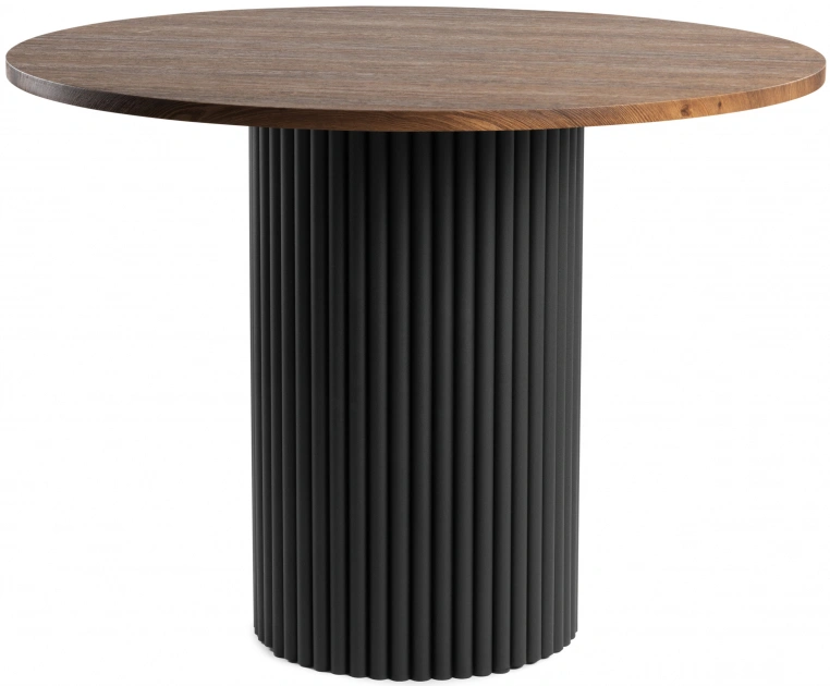 Кухонный стол Барел, 110 х 110, орех кантри / черный