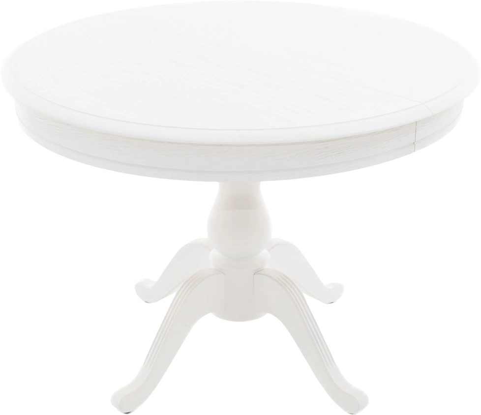 Кухонный стол Фабрицио 1, D 100, эмаль белая, каркас белый