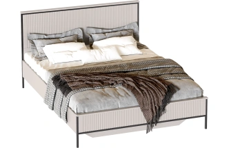 Кровать Нора 120, двуспальная, персидский жемчуг