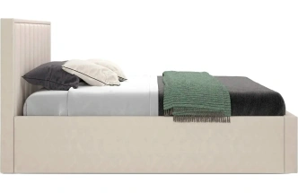 Кровать Женева 180, двуспальная, мягкая, мора бежевый