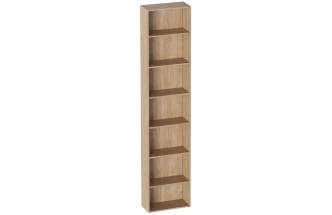 Стеллаж торцевой Ренн, дуб натуральный светлый