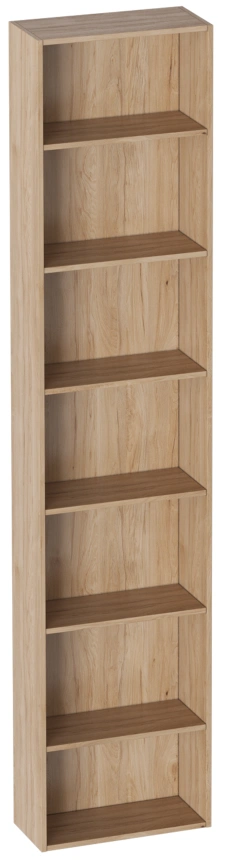 Стеллаж торцевой Ренн, дуб натуральный светлый