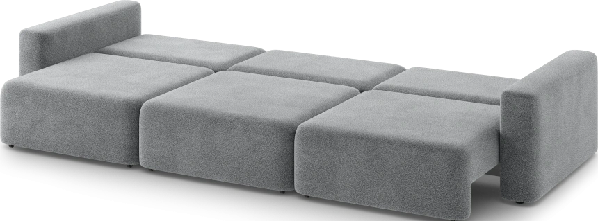 Диван прямой трехместный Дарио, модель 144, OVIS 83 (темно-серый)