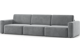 Диван прямой трехместный Дарио, модель 144, OVIS 83 (темно-серый)