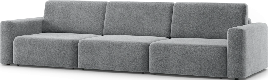 Диван прямой трехместный Дарио, модель 144, OVIS 83 (темно-серый)