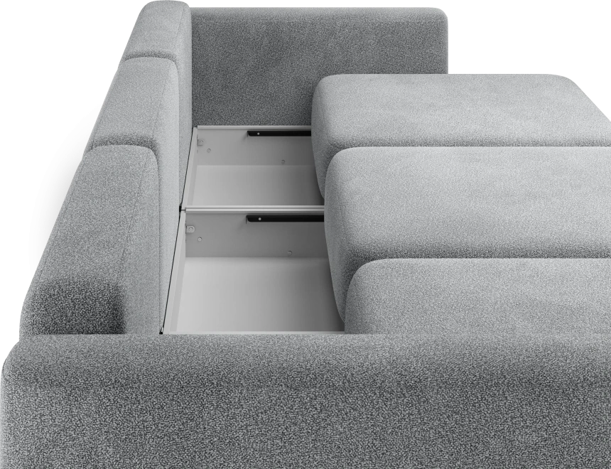 Диван прямой трехместный Дарио, модель 144, OVIS 83 (темно-серый)